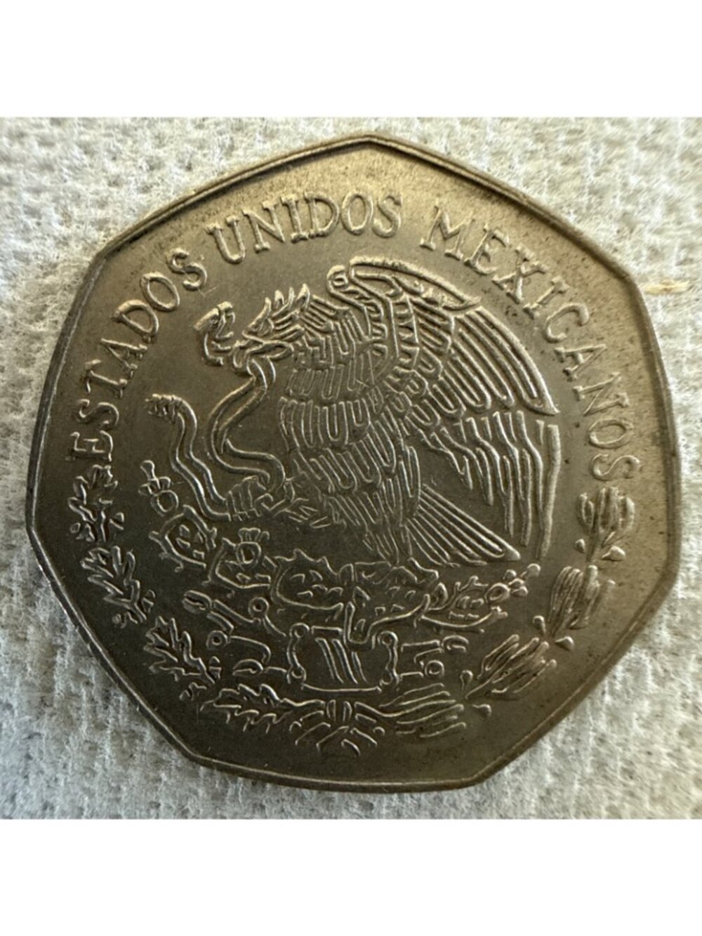 1977 Mexico Mexican Diez 10 Ten Pesos Beautiful Actual Coin TC364* - Picture 2 of 2